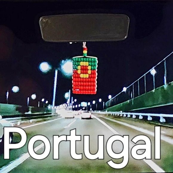 Accessories - Portugal Flag Car Mirror Danglers/Necklace